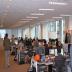 We have an open and collaborative space that encourages working together.